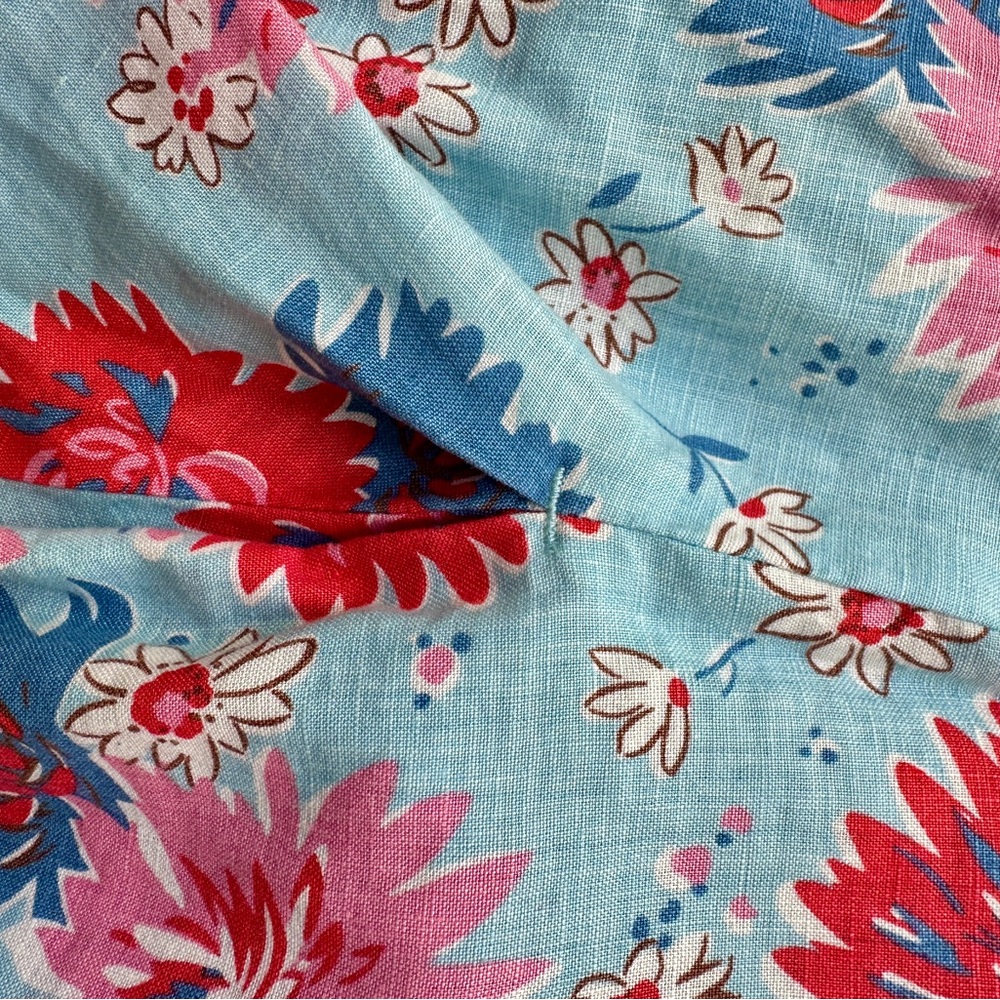 Boden Pink and Blue Pleated Midi Skirt for Casual Wear - Picture 5 of 7